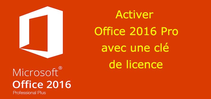 activer Office 2016