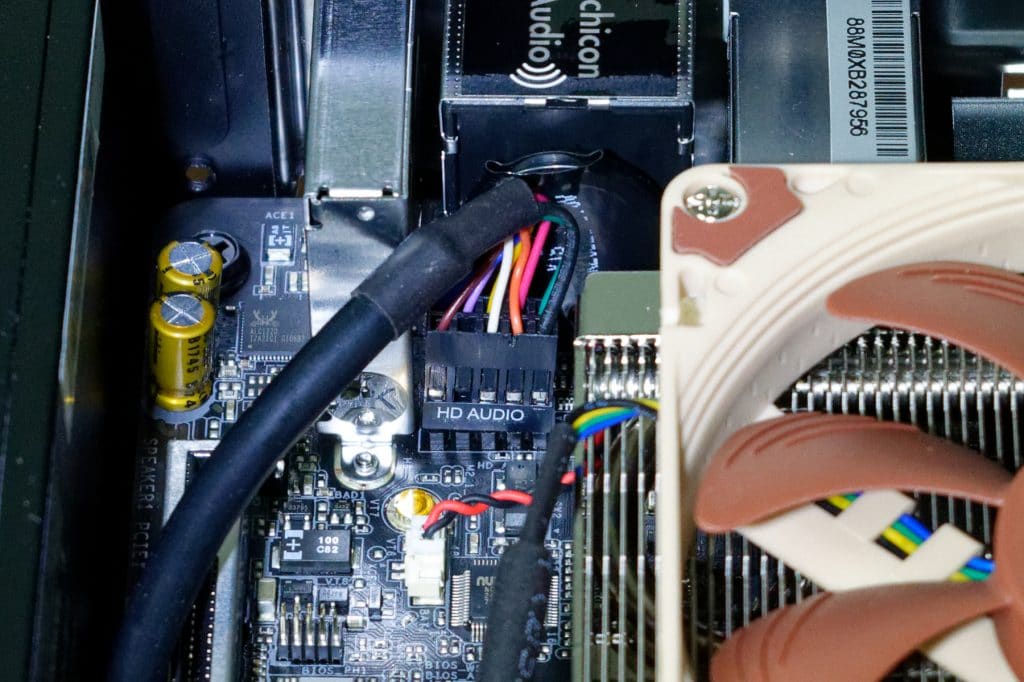brancher HD audio carte mère