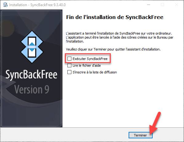 sauvegarde syncbackfree download installation terminer