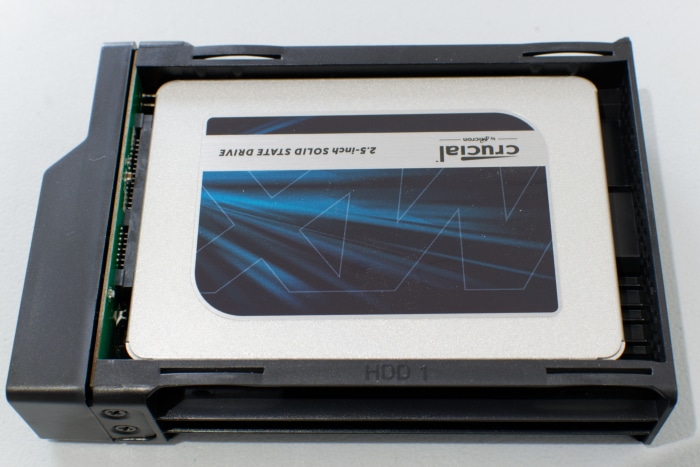 Position OK du SSD dans boitier Icy Box