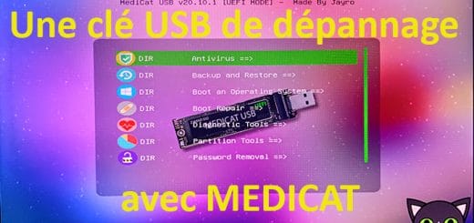 Clé USB de dépannage avec MEDICAT