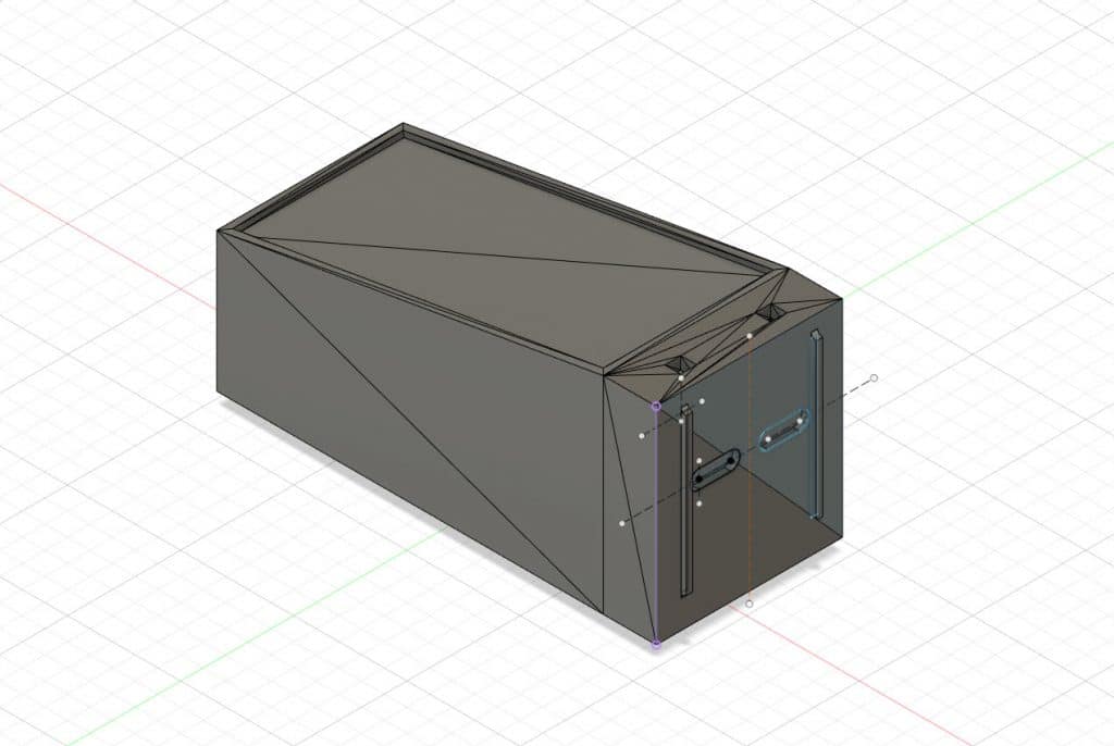 Caisse flipper sous Fusion 360