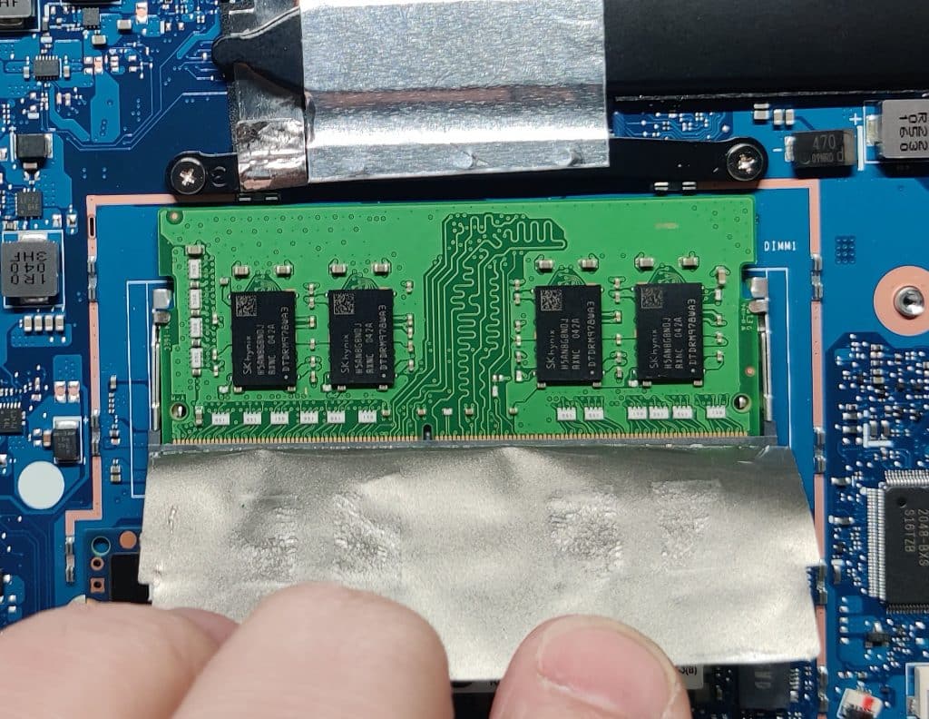 Retirer/décoller la feuille d'aluminium