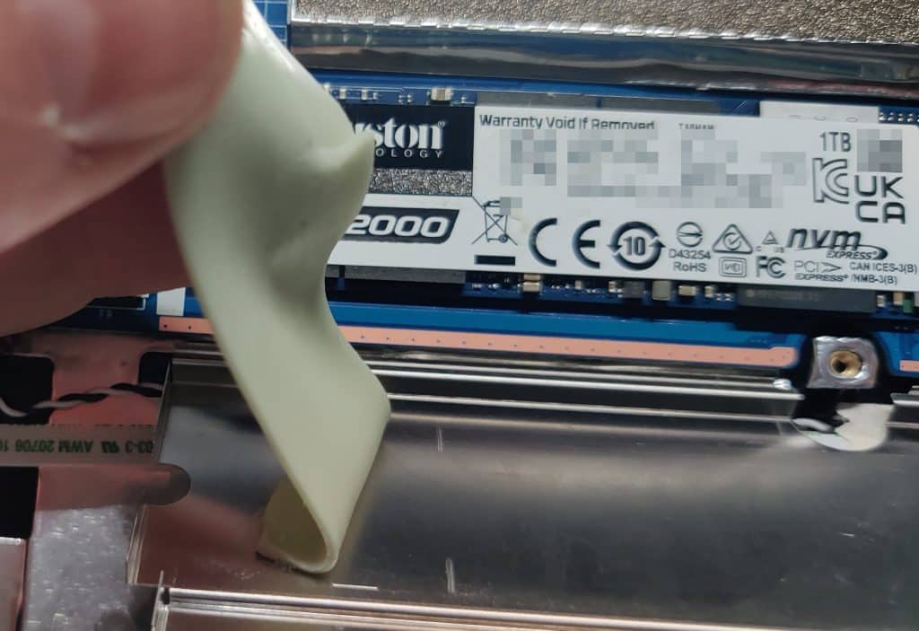 Retirer/décoller le pad de la cage